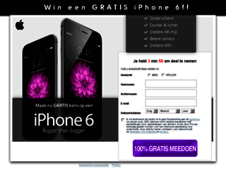 iphone.waardebon-gratis.com screenshot