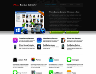 iphonebackup-extractor.com screenshot