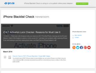 iphoneblacklistcheck.pr.co screenshot