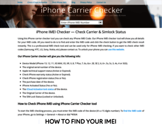 iphonecarrierchecker.com screenshot
