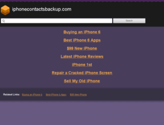 iphonecontactsbackup.com screenshot