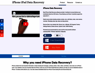 iphoneipadrecovery.com screenshot