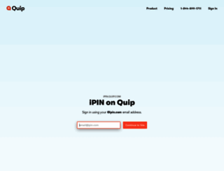 ipin.quip.com screenshot