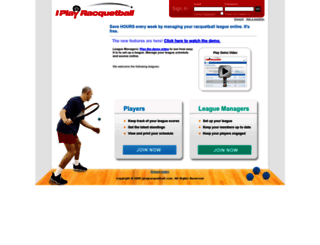 iplayracquetball.com screenshot