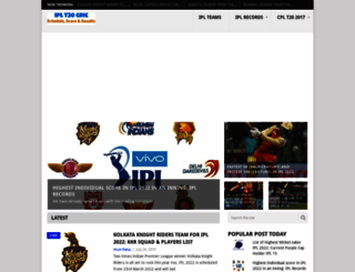 iplt20cric.com screenshot