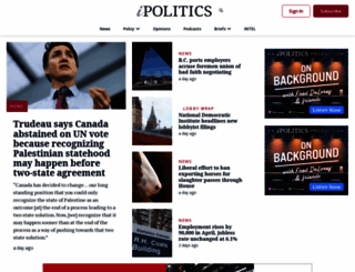 ipolitics.ca screenshot