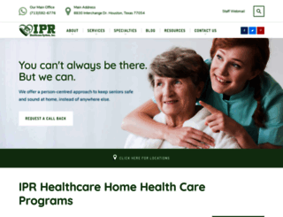 iprhealthcare.com screenshot