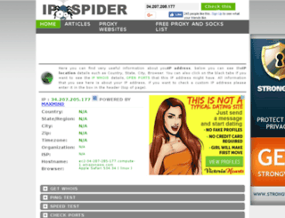 ipspider.com screenshot