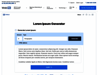 ipsum-generator.com screenshot