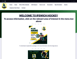 ipswichhockey.com screenshot