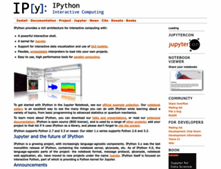 ipython.org screenshot