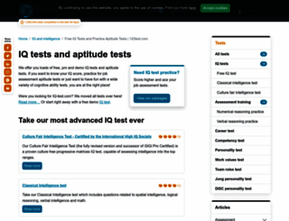 iq-test.com screenshot