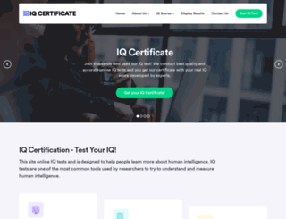 iqcertificate.org screenshot