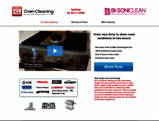 iqovencleaning.com.au screenshot