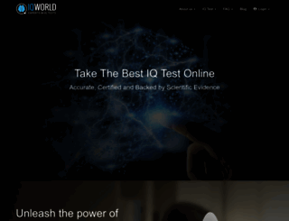 iqworldtests.com screenshot