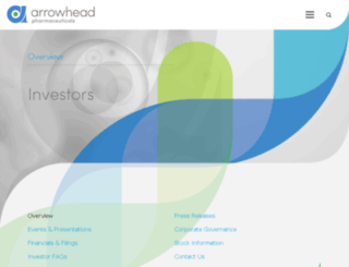 ir.arrowheadresearch.com screenshot