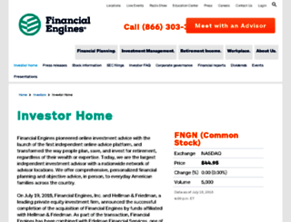 ir.financialengines.com screenshot