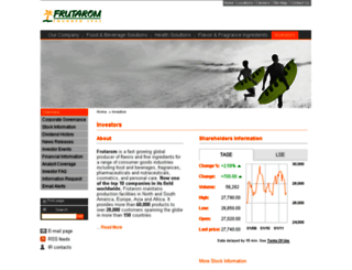 ir.frutarom.com screenshot