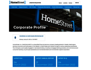 ir.homestreet.com screenshot