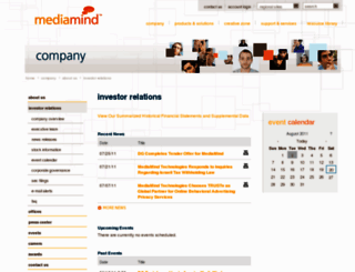 ir.mediamind.com screenshot