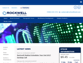 ir.rockwellmed.com screenshot