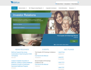 ir.wellcare.com screenshot