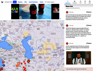 iran.liveuamap.com screenshot