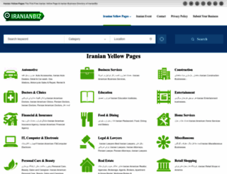 iranianbiz.com screenshot