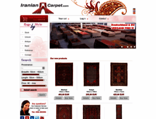 iraniancarpets.com screenshot