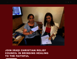iraqichristianrelief.org screenshot