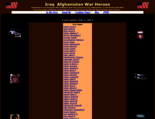 iraqwarheroes.org screenshot