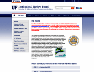 irb.ufl.edu screenshot