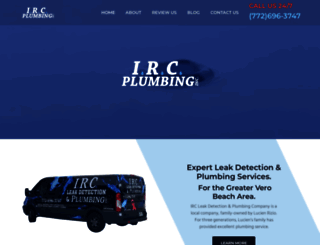ircplumbing.com screenshot