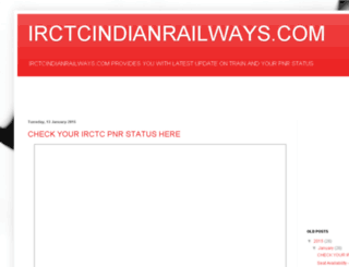 irctcindianrailways.com screenshot