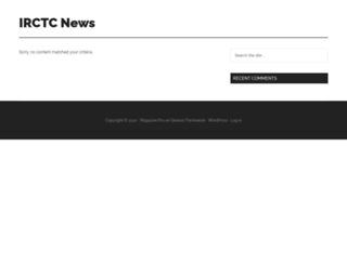 irctcnews.com screenshot