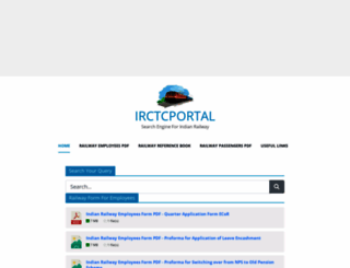 irctcportal.in screenshot