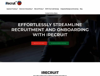 irecruit-software.com screenshot