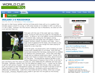 ireland.worldcupblog.org screenshot