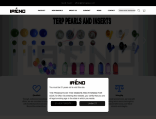 irenoglass.com screenshot