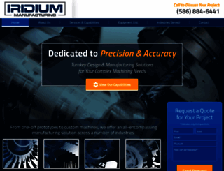 iridiummanufacturing.com screenshot