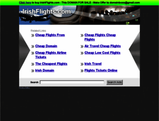 irishflights.com screenshot
