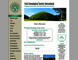 irishgenealogical.org screenshot