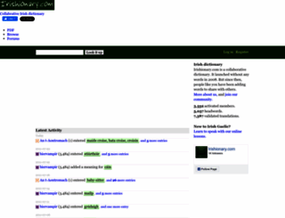 irishionary.com screenshot