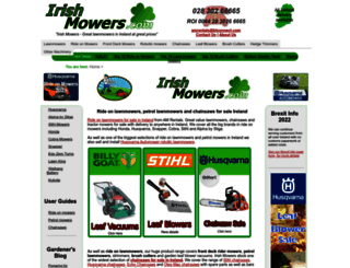 irishmowers.com screenshot