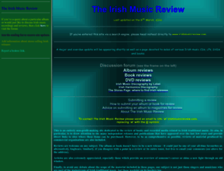 irishmusicreview.com screenshot