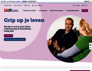 iriszorg.nl screenshot