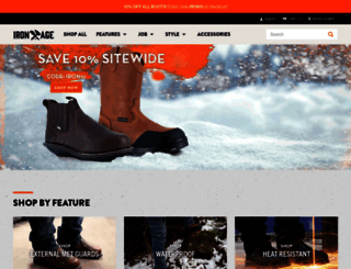 ironagefootwear.com screenshot