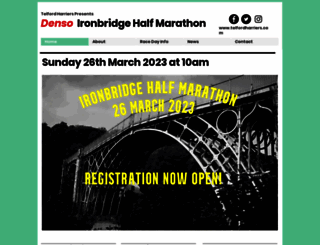 ironbridgehalfmarathon.co.uk screenshot
