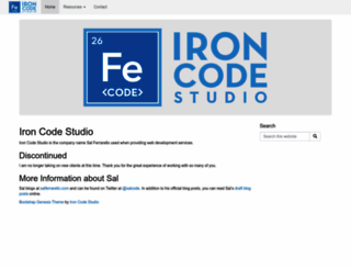 ironcodestudio.com screenshot