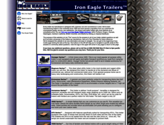 ironeagletrailers.com screenshot